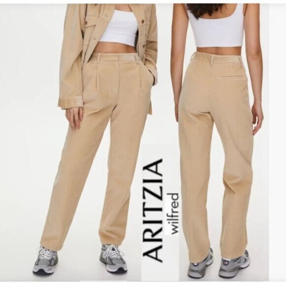 Wilfred Free Aritzia Corduroy Lennox Pants Size 10 - Picture 1 of 15